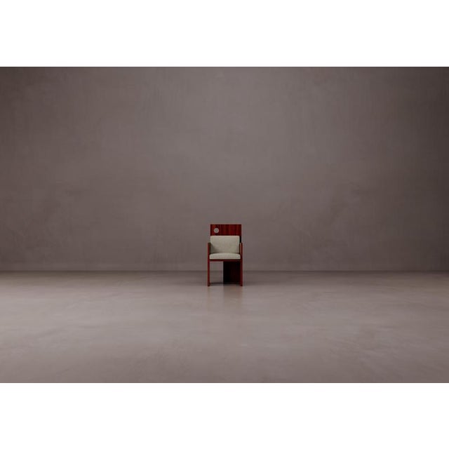 Plywood and Upholstered Carlotta Chair by Dainelli Studio Atelier For Sale - Image 4 of 4