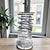 Vintage Mid Modernist Clear Lucite Stacked Tiled Skyscraper Table Lamp, Attributed to Bauer For Sale - Image 10 of 10