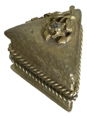 Vintage 1960s Hollywood Regency Serini Florentine Gold Tone Trinket Box