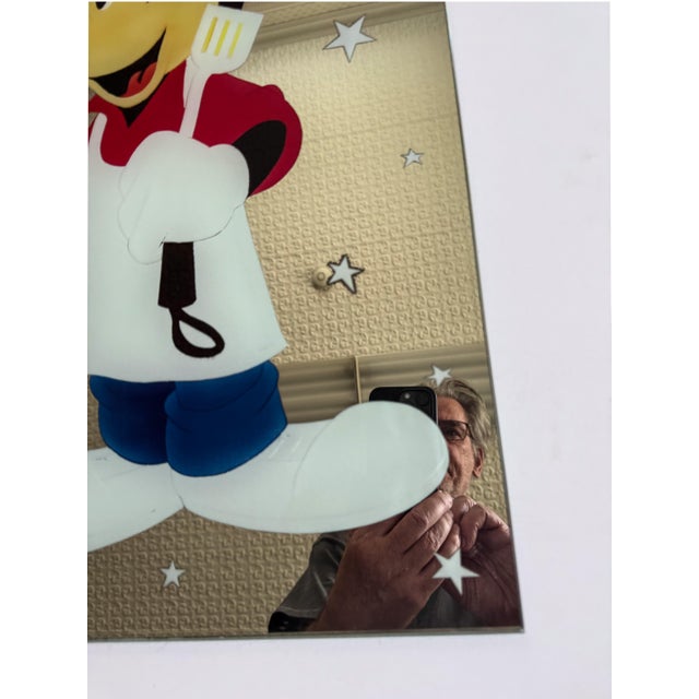 Custom Design Minnie Mouse and Mickey Mouse Carved Painted Ceiling or Window Panel For Sale - Image 11 of 14