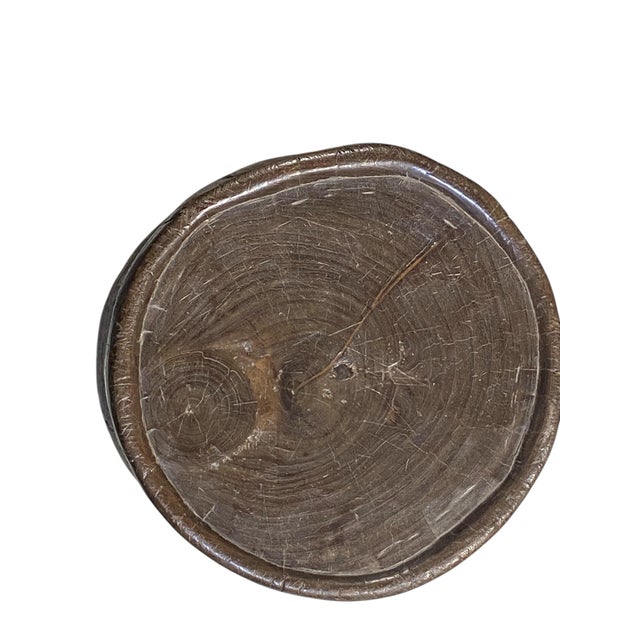 Vintage African Bamileke Wood Stool/Table 12.5" H For Sale - Image 11 of 12