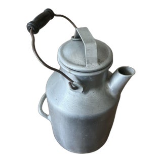1930 Vintage Farmhouse Tacuco Wear-Ever Aluminum Milk Dairy Can Pitcher No 578-G For Sale