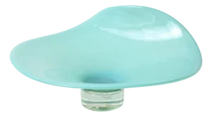 Vintage Turquoise Murano Glass Bowl, 1950s