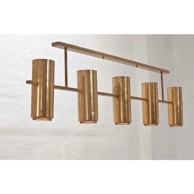 Mid-Century Modern Long Ceiling Light in the Style of Robert Mathieu, 1950s For Sale - Image 3 of 7