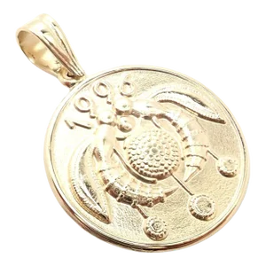 Vintage Ilias Lalaounis Good Luck Flower Wasp Charm Pendant 1996
