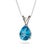 This elegant pendant features a captivating Blue Topaz gemstone, admired for its vivid ocean-blue hue and brilliant...