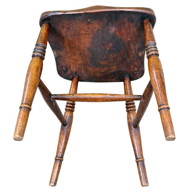 Mid-19th Century Farmhouse Kitchen Windsor Dining Chairs, 1860, Set of 6 For Sale - Image 9 of 16