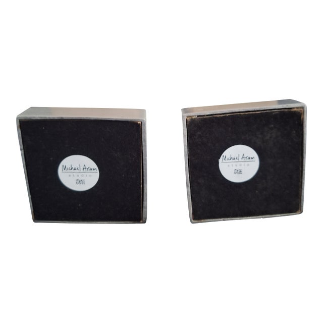 Michael Arams Beaded Grass Votives - Set of 2 with boxes For Sale