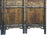Asian Vintage Finish Openwork Floral 4 Panels Wood Floor Screen Room Divider For Sale - Image 3 of 10