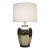 1970s Mid Century Modern Mercury Glass Ginger Jar Chrome Silver Table Lamp For Sale