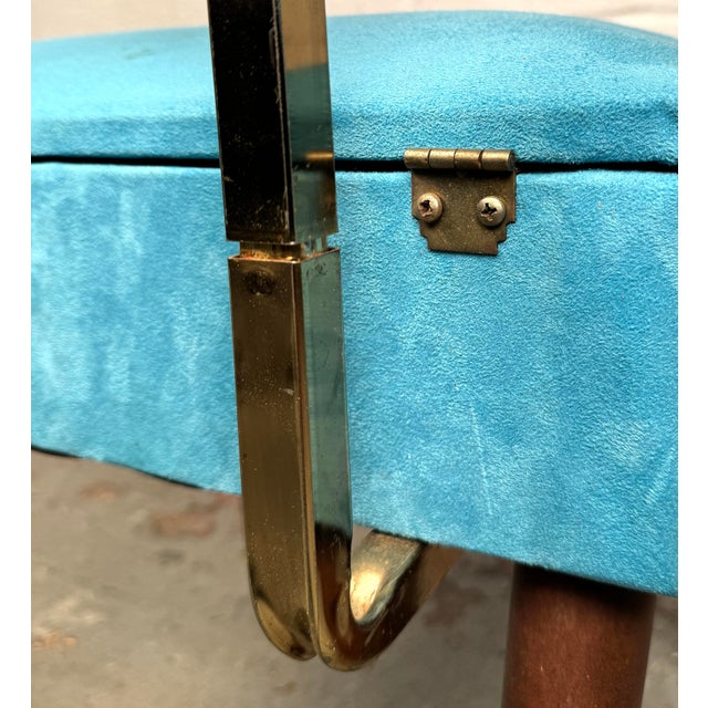 Baby Blue Mid-Century Valet Chair Made by Nova Products For Sale - Image 8 of 12