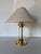 Postmodern 1980s Vintage Postmodern Frederick Cooper Brass & Lucite Table Lamp For Sale - Image 3 of 12
