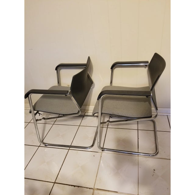 Wilkhahn Sito Cantaliever chair by Wiege The design is based on bridge construction, the loas-bearing componenet comprises...