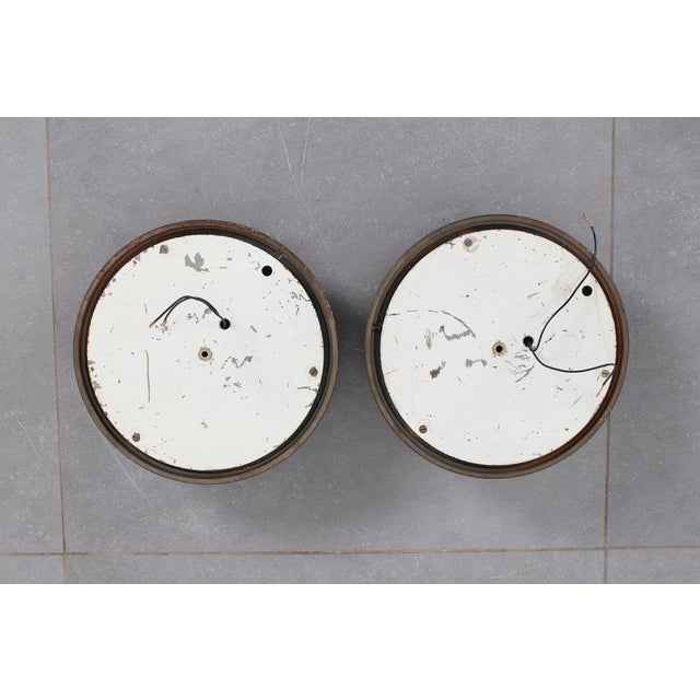 Mid-Century Modern Italian Turned Bronze Wall Lamps, 1960s, Set of 2 For Sale - Image 17 of 18