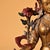 Bronze Late 19th Century Gilt Bronze Green Tara Statue, Tibetan Buddhist Figure, 900g For Sale - Image 8 of 9