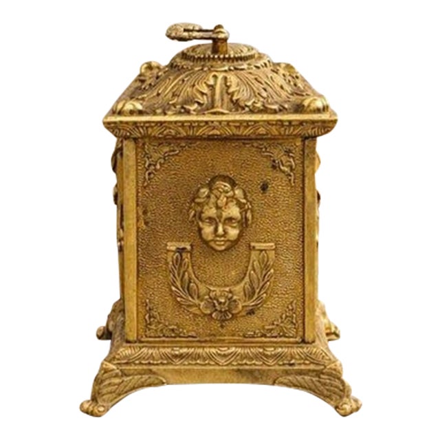 Vintage Italian Majolica Clock – Ceramisti Di Castelli, Hand-Painted Cherub Scene For Sale