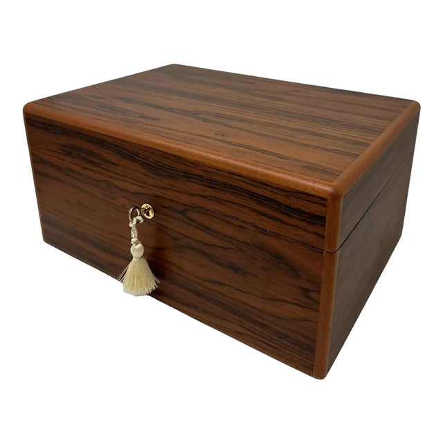 Mahogany Ladys Gentlemans Handmade Jewelry Casket Box Manning Ireland Irish New For Sale