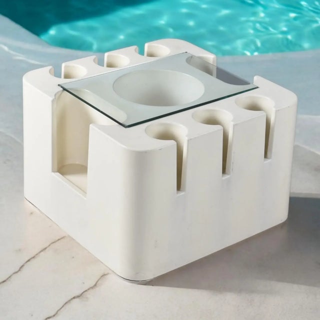 Artemide Sergio Mazza for Artemide Italian Space Age Bacco Bar Cart For Sale - Image 4 of 15