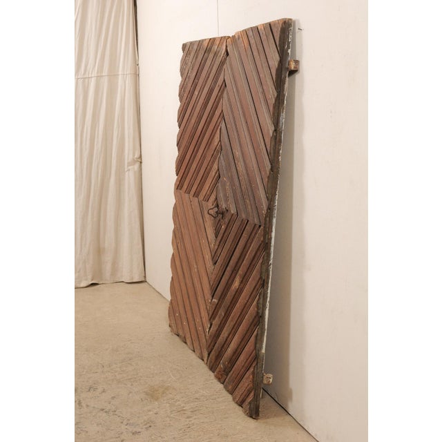 Pair 19th Century Swedish Diamond Pattern Doors For Sale - Image 9 of 11