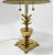 Mid 20th Century Vintage Bombay Brass Pineapple Table Lamp W Tole Shade For Sale - Image 5 of 13