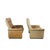 Beautiful pair of original de sede ds-50 lounge chairs in thick buffalo leather, produced in switzerland during the 1970s....