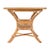 Spritely Home Accent Furniture Antigua 34.25 in. W Square Rattan Glass Top Dining Table, Natural Rattan For Sale - Image 4 of 8