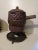 Ceramic Fondue Set by Jean Austruy for Vallauris, Set of 10 For Sale - Image 4 of 9