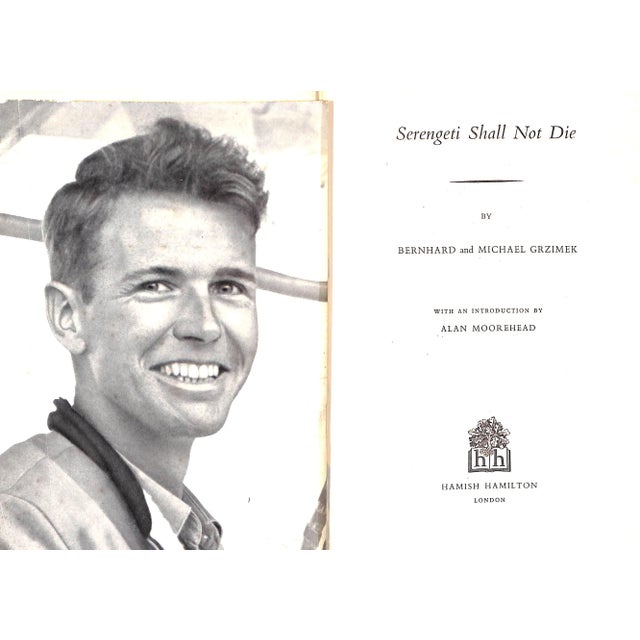 GRZIMEK, Bernhard and Michael [344] pp. Hamish Hamilton 1960 9 1/4" x 6 1/2" Serengeti Shall Not Die is a 1959 German...