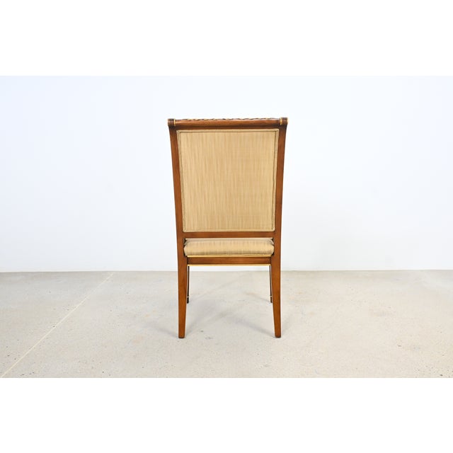 Karges Furniture Louis XVI–Style Dining Armchairs With Gilt Accents – Pair For Sale - Image 11 of 17