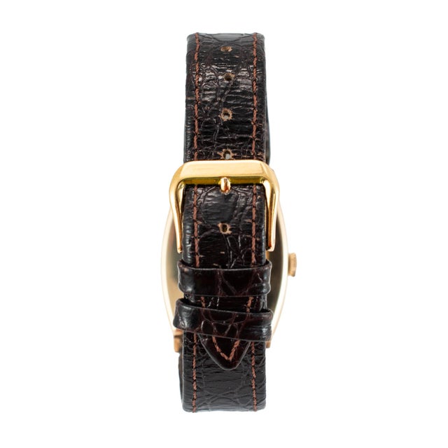 Antique Art-Deco Rolex 26mmx38mm Tonneau Sub Seconds Arabic 9k Gold Manual Watch For Sale In Houston - Image 6 of 12
