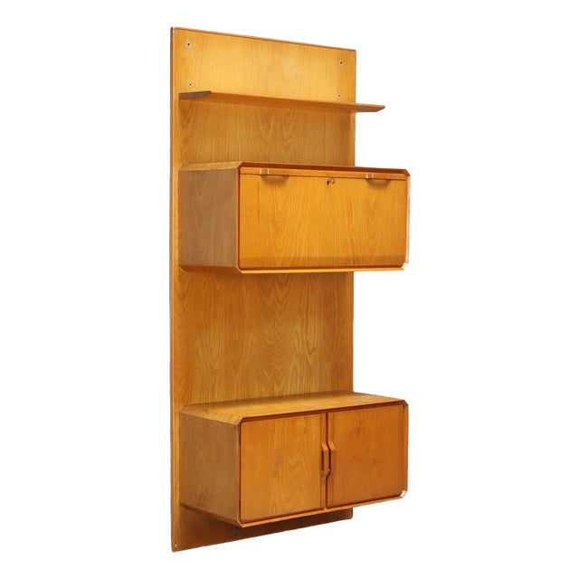 Vintage Storage Cabinet in Maple Veneer Wood, 1960s For Sale