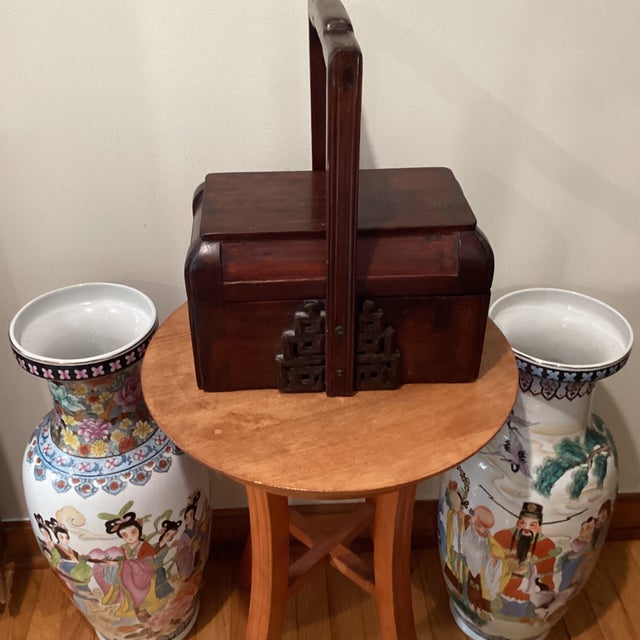 Early 20th Century Antique Chinese Handmade Wood Lunch/Storage Box For Sale - Image 12 of 12