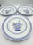 Ceramic Vintage Jingdezhen Rice Grain Dinner Plates 10" Set of 3 Chrysanthemum Porcelain For Sale - Image 7 of 7