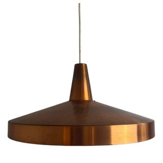 Vintage Danish Pendant Lamp in Copper, 1960s For Sale