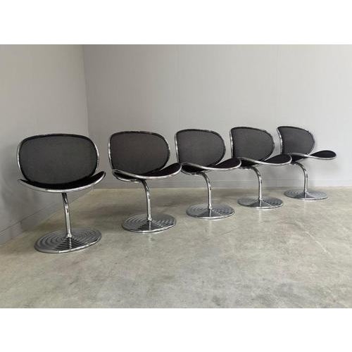 O-Line Dining Chairs by Herbert Ohl for Wilkhahn, 1980s, Set of 5 For Sale - Image 6 of 15