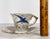 Mid 20th Century Japanese Blue Bird Swallow Demitasse Cup & Saucer For Sale - Image 10 of 12