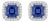 Natural 1.80Cts Blue Sapphire & 0.28Cts Diamond Earring in 18k Gold For Sale