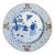 Blue & White Hand-Painted Chinoiserie Display Plate For Sale