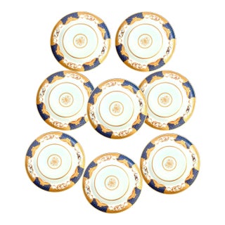 Mottahedeh Golden Butterfly Soup Bowls, Set of 8 For Sale