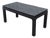 Mid-20th Century Asian Ming Style Rectangular Black Lacquered Grasscloth Coffee Table (48x24") For Sale