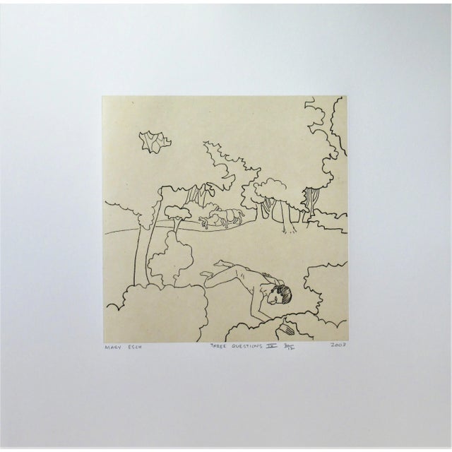 Printmaking Materials Mary Esch, Three Questions #IX, 2003 For Sale - Image 7 of 7