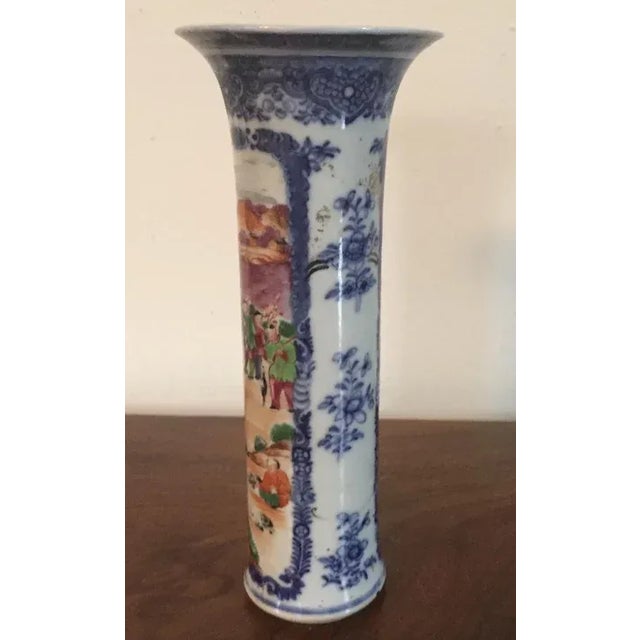 18th Century 18th Century Chinese Export Porcelain Decorated Vase For Sale - Image 5 of 11