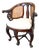 Antique Mahogany Bürgermeister Desk Chair, 1860 For Sale
