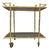 Vintage Brass Faux Bamboo Serving Cart, 1960s For Sale