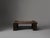 Stained Pine Brutalist Table Designer Unknown Belgium 1960 Brutalist coffee table in dark-stained solid pine. A low,...