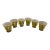 Mid 20th Century Interpace “Independence” Ironstone Octoganal Avocado Yellow Cups - Set of Six For Sale