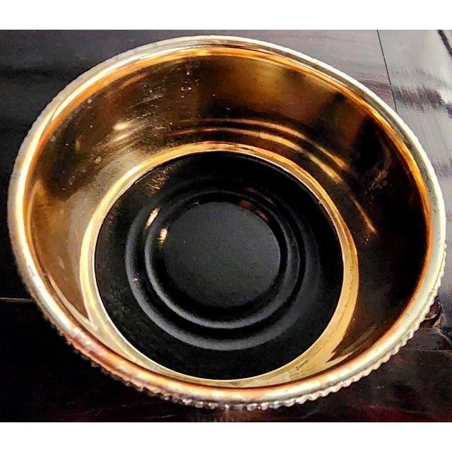 1960s Beautiful Silver Plate Vintage Bottle Coaster For Sale - Image 5 of 13