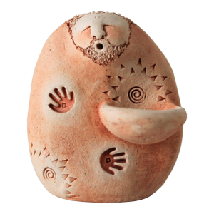 Vintage Folk Art Studio Pottery Figure Sculpture