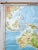Mid-Century Dutch Topographical Wall Map of Australia and Oceania on Linen For Sale - Image 4 of 13