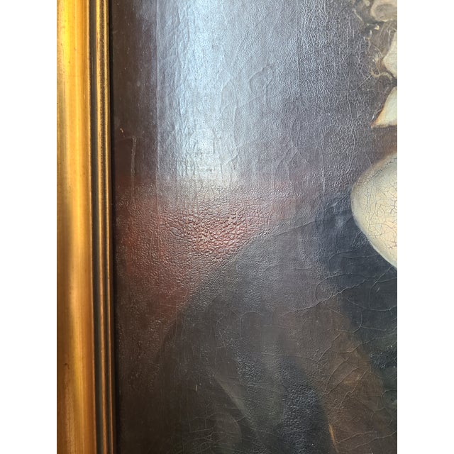 Antique 19th Century Victorian Oil Painting Portrait of a Lady For Sale - Image 15 of 18